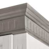 Шкаф Хельсинки-2-GT Белый воск+серый - картинка 3 Шкаф Хельсинки-2-GT Белый воск+серый - картинка 3