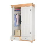 Шкаф Хельсинки-2-GT-М Белый воск +антик - картинка 3 Шкаф Хельсинки-2-GT-М Белый воск +антик - картинка 3