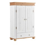 Шкаф Хельсинки-21 Белый воск +антик  - картинка 1