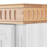 Шкаф Хельсинки-21 Белый воск +антик  - картинка 4