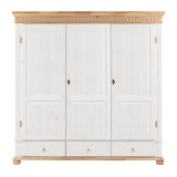 Шкаф Хельсинки-3 GT М Белый воск +антик - картинка 2