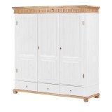 Шкаф Хельсинки-3 GT М Белый воск +антик - картинка 4