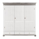 Шкаф Хельсинки-3 GT М Белый воск+серый - картинка 3