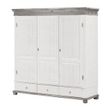 Шкаф Хельсинки-3 GT М Белый воск+серый - картинка 4