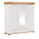 Шкаф Хельсинки 3 SP Белый воск +антик  - картинка 1