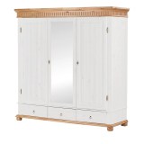 Шкаф Хельсинки 3 SP Белый воск +антик  - картинка 3