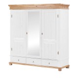 Шкаф Хельсинки 3-SP-GT Белый воск +антик - картинка 3