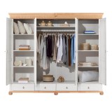 Шкаф Хельсинки 4- GT-М Белый воск +антик  - картинка 3