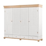 Шкаф Хельсинки 4- GT-М Белый воск +антик  - картинка 4