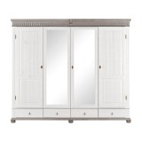 Шкаф Хельсинки 4-SP- GT-М Белый воск+серый - картинка 2 Шкаф Хельсинки 4-SP- GT-М Белый воск+серый - картинка 2