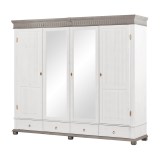 Шкаф Хельсинки 4-SP- GT-М Белый воск+серый - картинка 4 Шкаф Хельсинки 4-SP- GT-М Белый воск+серый - картинка 4