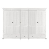 Шкаф Хельсинки-5-GT-M (N) Белый воск картинка 2