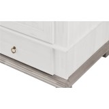 Шкаф Хельсинки-5-GT-M (N) Белый воск+серый картинка 6