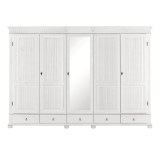 Шкаф Хельсинки-5-SP-GT-M (N) Белый воск картинка 2