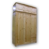 Шкаф из массива дерева  Фалько-2 с  антресолью  без зеркала