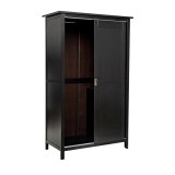 Шкаф КАНТРИ (ХЕМНЭС) черный - картинка 3 Шкаф КАНТРИ (ХЕМНЭС) черный - картинка 3