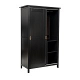 Шкаф КАНТРИ (ХЕМНЭС) черный - картинка 4 Шкаф КАНТРИ (ХЕМНЭС) черный - картинка 4