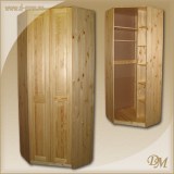 Шкаф Константин угловой 825*825 сосна в прихожую