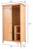 Шкаф купе ХЕМНЭС светло коричневый - картинка 10 Шкаф купе ХЕМНЭС светло коричневый - картинка 10