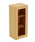 шкаф настенный 30 стекло кухня из сосны Кантри