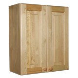 Шкаф навесной 2 двери дерево 60 высота 95 см. кухня "Скайда-2" массив сосны картинка 1