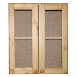 Шкаф навесной 2 двери стекло 80 высота 95 см. кухня Скайда-2 массив сосны картинка 2 Шкаф навесной 2 двери стекло 80 высота 95 см. кухня Скайда-2 массив сосны картинка 2