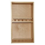 Шкаф навесной открытый 50 кухня Скайда-2 массив сосны картинка 1