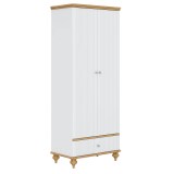 Шкаф Рандеву 21 (белый лак/антик-24) картинка 1