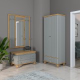 Шкаф Рандеву 21 (серый 7042/антик-24) картинка 8 Шкаф Рандеву 21 (серый 7042/антик-24) картинка 8