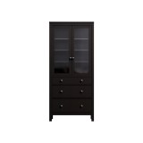 Шкаф-витрина 3 ящика ХЕМНЭС (Россия) венге рис.2 Шкаф-витрина 3 ящика ХЕМНЭС (Россия) венге рис.2