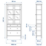 Шкаф-витрина КАНТРИ (ХЕМНЭС) черный - картинка 2 Шкаф-витрина КАНТРИ (ХЕМНЭС) черный - картинка 2