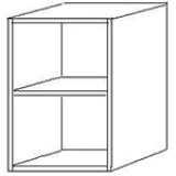 Шкаф навесной 40 открытый  выс 71см