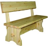 Скамья 140 Скандинавия  со спинкой