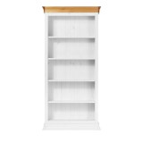 Стеллаж Бостон-1000 белый воск+антик - картинка 2 Стеллаж Бостон-1000 белый воск+антик - картинка 2