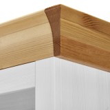 Стеллаж Бостон-1000 белый воск+антик - картинка 4 Стеллаж Бостон-1000 белый воск+антик - картинка 4