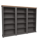 Стеллаж Форест серый 7012/бейц-масло картинка 2