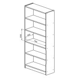 Стеллаж 800 P&H 6 полок Стеллаж 800 P&H 6 полок