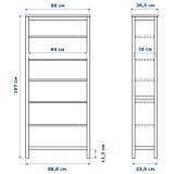 Стеллаж КАНТРИ (ХЕМНЭС) белый - картинка 2 Стеллаж КАНТРИ (ХЕМНЭС) белый - картинка 2