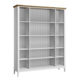 Стеллаж Квадро-С 40-205 белый лак/антик №24  картинка 1