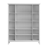 Стеллаж Квадро-С 40-205 белый лак массив сосны картинка 2 Стеллаж Квадро-С 40-205 белый лак массив сосны картинка 2