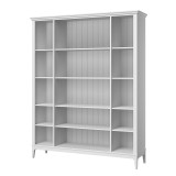 Стеллаж Квадро-С 40-205 белый лак массив сосны картинка 3 Стеллаж Квадро-С 40-205 белый лак массив сосны картинка 3