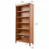 Стеллаж КЫМОР ХЕМНЭС 90 (Россия) светло коричневый - размеры Стеллаж КЫМОР ХЕМНЭС 90 (Россия) светло коричневый - размеры