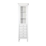 Стеллаж Ольса 101/014 (Л) с тремя полками, стеклянной дверкой и пятью ящиками-1 Стеллаж Ольса 101/014 (Л) с тремя полками, стеклянной дверкой и пятью ящиками-1