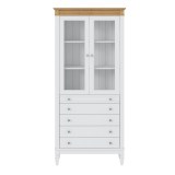 Стеллаж Ольса-202/014 Белый лак + антик №24 - картинка 2 Стеллаж Ольса-202/014 Белый лак + антик №24 - картинка 2