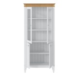 Стеллаж Ольса-202/200 Белый лак + антик №24 - картинка 3 Стеллаж Ольса-202/200 Белый лак + антик №24 - картинка 3