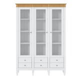 Стеллаж Ольса-303/006 Белый лак + антик №24 - картинка 2