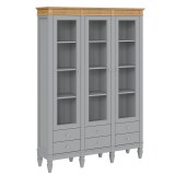 Стеллаж Ольса-303/006 серый №7042 + антик №24 - картинка 1