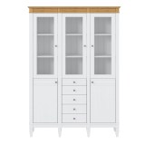 Стеллаж Ольса-303/214 Белый лак + антик №24 - картинка 2 Стеллаж Ольса-303/214 Белый лак + антик №24 - картинка 2