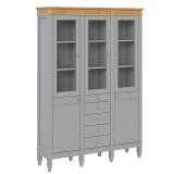 Стеллаж Ольса-303/214 серый №7042 + антик №24 - картинка 1