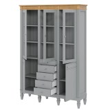 Стеллаж Ольса-303/214 серый №7042 + антик №24 - картинка 3 Стеллаж Ольса-303/214 серый №7042 + антик №24 - картинка 3